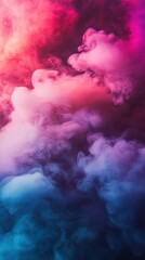 Naklejka premium Abstract depth field with misty blur and color gradients, evoking a cinematic mood