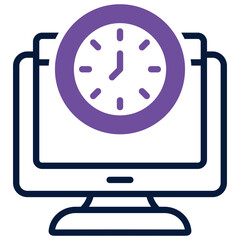 Obraz premium Time Work Icon