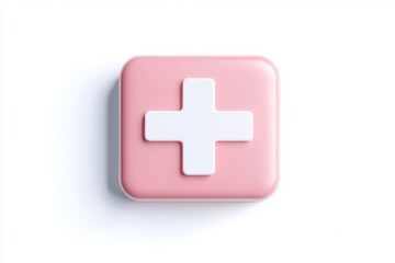 Fototapeta premium first aid kit with a white cross symbol, ideal for emergencies and health safety.