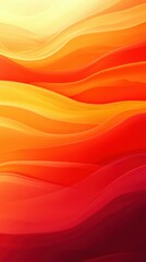 Vibrant waves of red and orange hues create a stunning abstract landscape