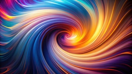 Fototapeta premium Abstract Swirling Vortex of Vivid Hues and Dynamic Energy, a Captivating Display of Color and Motion