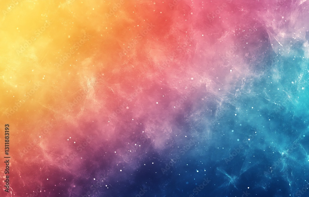 Fototapete Vibrant abstract background with a blend of colors creating a dreamy and ethereal feel : Generative AI