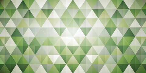 Obraz premium Abstract Green Triangular Mosaic Pattern Background Texture Design for Modern Presentation or Wallpaper
