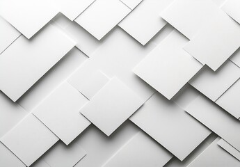 Obraz premium Stacked White Papers on Surface Creating a Textured Background for Creative Use : Generative AI