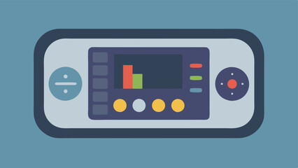 UserFriendly Interface A minimalistic design of a handheld device displaying light indicators and simple controls illustrating ease of use and accessibility for users.