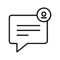 message notification icon, message notification line art - simple line art of message notification, perfect for message notification logos and icons