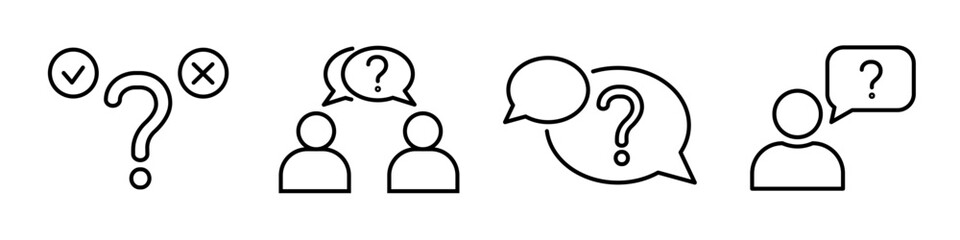 question icon. question icon set