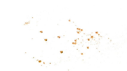 光り輝く金の粒子が飛び散る　背景透過