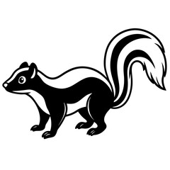Minimalist Skunk Vector