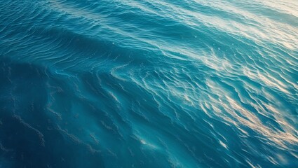 Obraz premium Blue ocean water texture from aboves