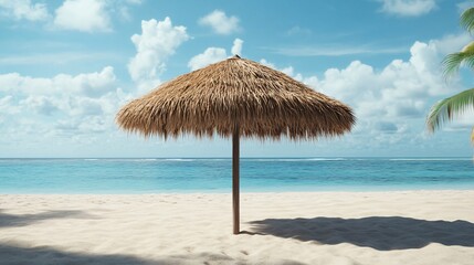 Colorful Beach Umbrella on Bavaro Beach