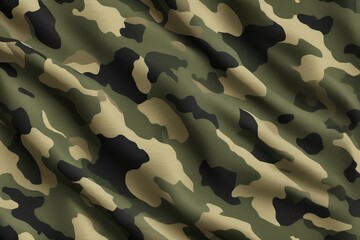 a close up of a camouflage fabric with a black and tan design