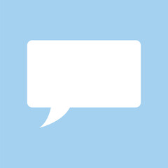 Fototapeta premium Blank Speech Bubble Icon illustration for web design