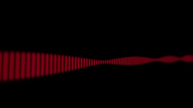 Minimal Animation of Audio Waveform, Shallow DOF