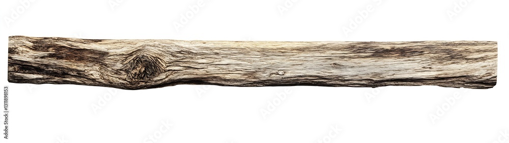 Poster weathered solid piece of driftwood showcasing intricate textures and patterns : generative ai