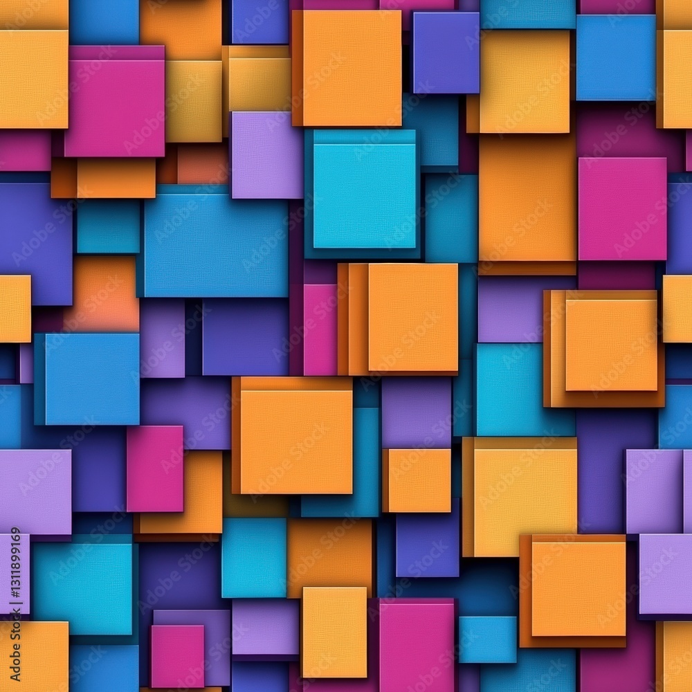 Poster seamless a colorful background with squares creating a dynamic and engaging visual experience full o