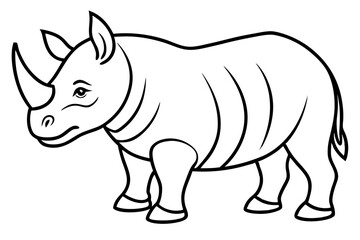 Modern Rhino Outline