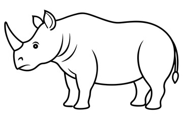 Modern Rhino Outline