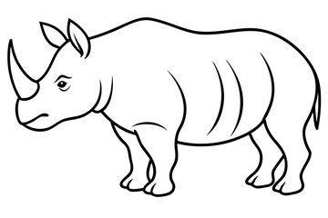 Modern Rhino Outline