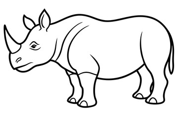 Modern Rhino Outline