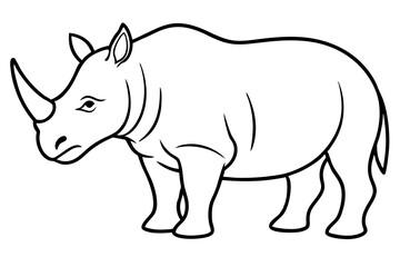 Modern Rhino Outline