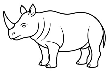 Modern Rhino Outline