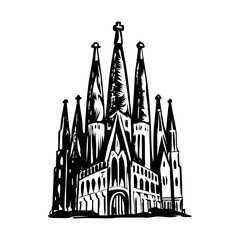 Buildings and Landmarks Vintage Illustrations