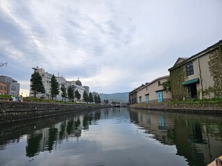 일본 북해도의 오타루 운하