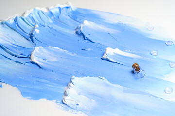 Sea wave oil painting