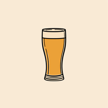 recommend clip art: line art beer, minimalist, fresh, simple, one line, elegant, sophisticated, simple, beer glass, beer, logo
                    
                    