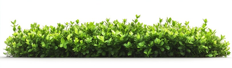 Obraz premium Lush Green Shrub Border Perfect for Landscape and Garden Design with Natural Brightness : Generative AI