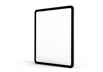 Sleek and Modern Blank Tablet Display Mockup on White Background for Digital Content : Generative AI