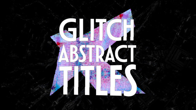 Glitch Abstract Title 01