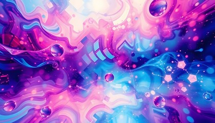 Abstract Swirl Nebula Background