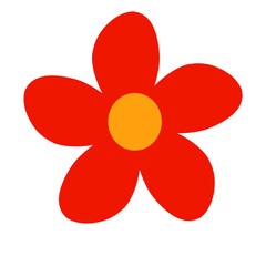 Red Simple Flower