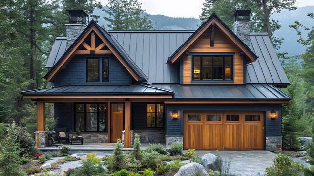 Comparison of traditional wood home and steel home over time, showing reduced maintenance costs, ultra-detailed
