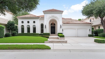 Fototapeta premium Mediterranean Luxury Home Exterior