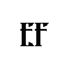 EF monogram logo design letter text name symbol monochrome logotype alphabet character simple logo