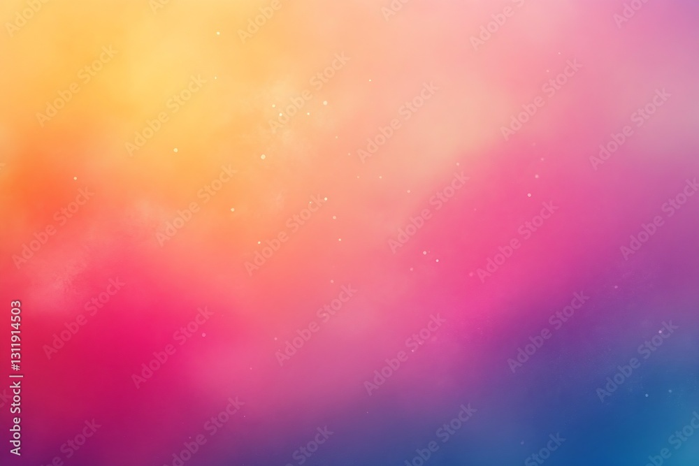 Aufkleber Colorful Abstract Background with Soft Gradients and Blurry Texture for Design Projects : Generative AI