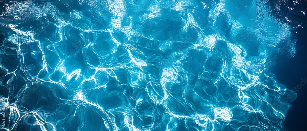 Leinwandbilder clear turquoise water rippling under sunlight creating mesmerizing patterns for relaxation : generat