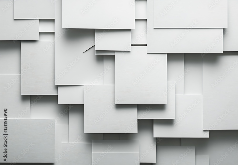 Aufkleber contemporary abstract layered paper texture background for creative designs : generative ai