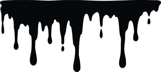 dripping paint on white background