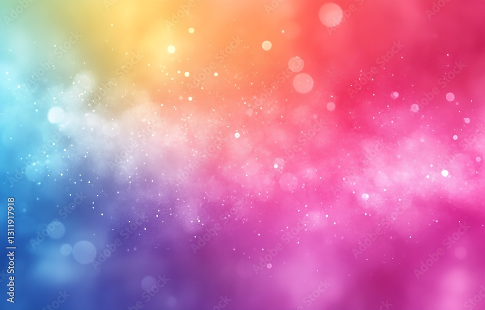 Leinwandbilder dreamy abstract background with soft focus bokeh effect in vivid colors mixing harmoniously : genera