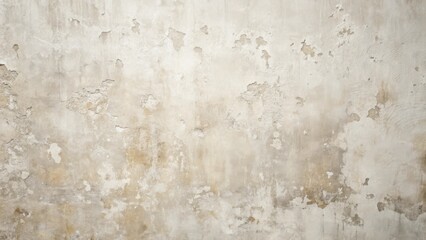 Obraz premium A Weathered Wall Texture Featuring Subtle Beige and Off-White Hues with Areas of Missing Plaster