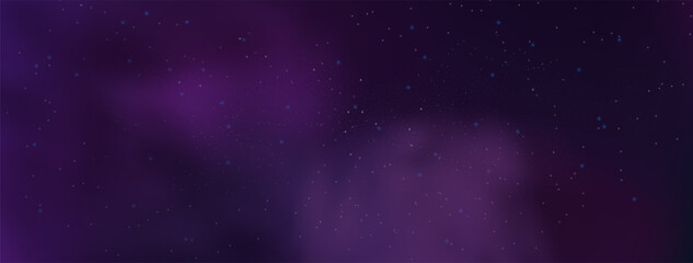 Starry night sky with astrological constellations. Space stars background.Space nebula and glittering stardust.