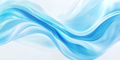 Fototapeta premium Abstract Blue Wave Background Swirling Fluid Design Serene Elegant Teal Aqua