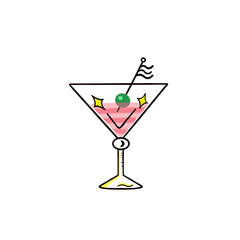 Martini Cocktail red
