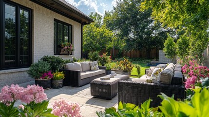 Transforming outdoor living spaces a beautifully staged area with patio backyard home decor serenity design inspiration