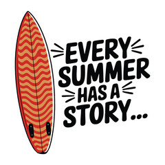 Every Summer Story Tee: Surfboard Design