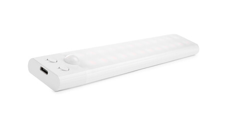 One modern LED lamp isolated on white